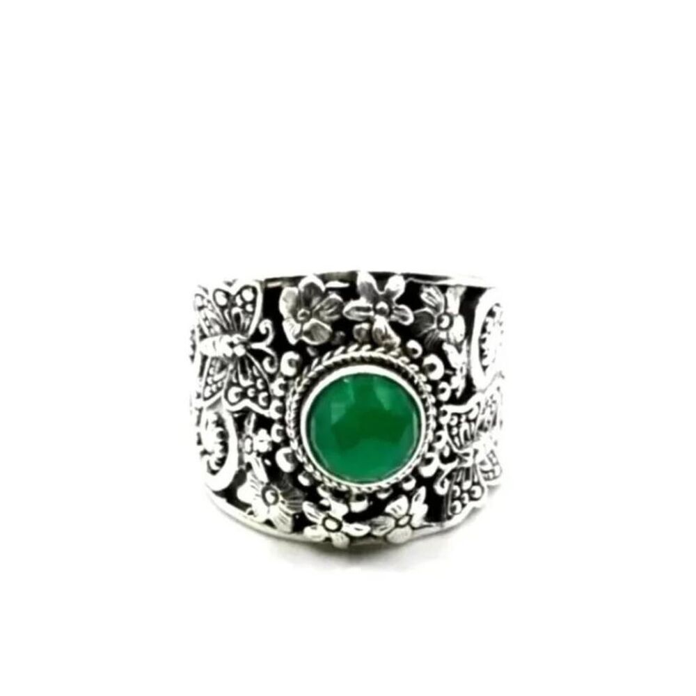 Bali Women's Green and Silver Jewellery
